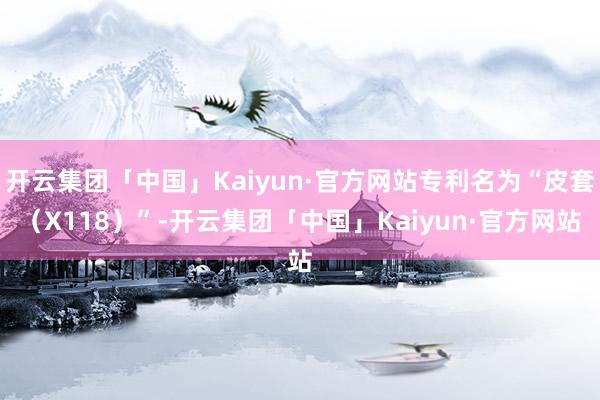 开云集团「中国」Kaiyun·官方网站专利名为“皮套（X118）”-开云集团「中国」Kaiyun·官方网站