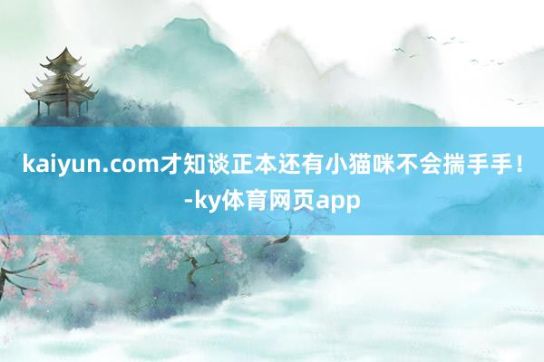 kaiyun.com才知谈正本还有小猫咪不会揣手手！-ky体育网页app
