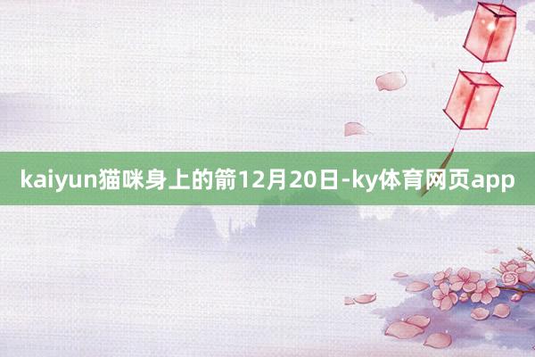 kaiyun猫咪身上的箭　　12月20日-ky体育网页app