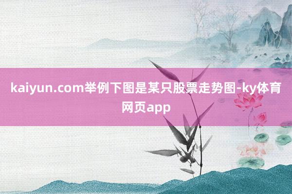 kaiyun.com举例下图是某只股票走势图-ky体育网页app