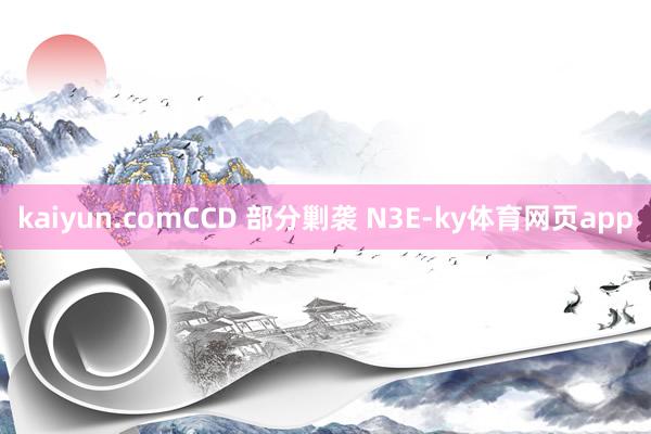 kaiyun.comCCD 部分剿袭 N3E-ky体育网页app